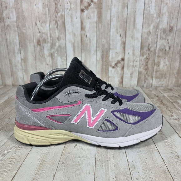 New Balance Other - New Balance 990v4 Kith Rose Sneakers Gray Purple Pink Mens Size 12 Comfort Shoes